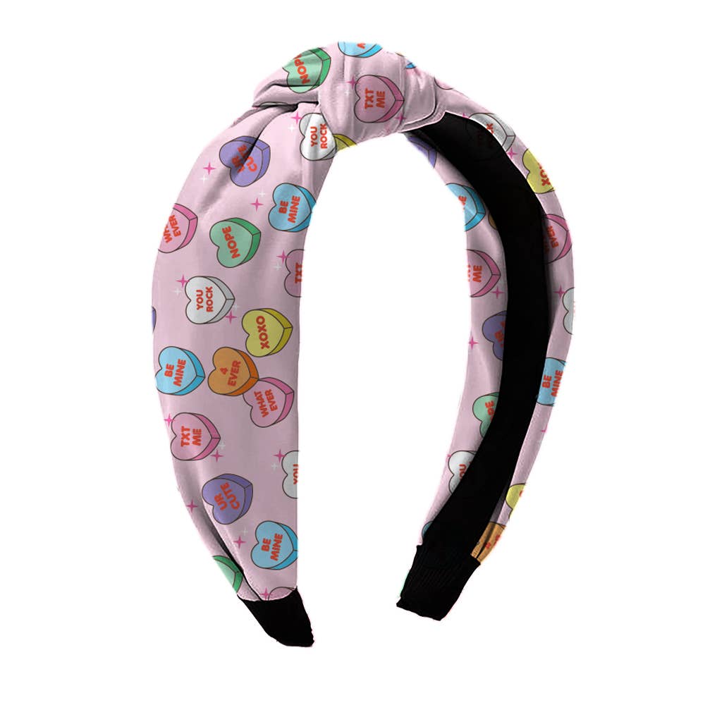Candy Heart Knot Headbands