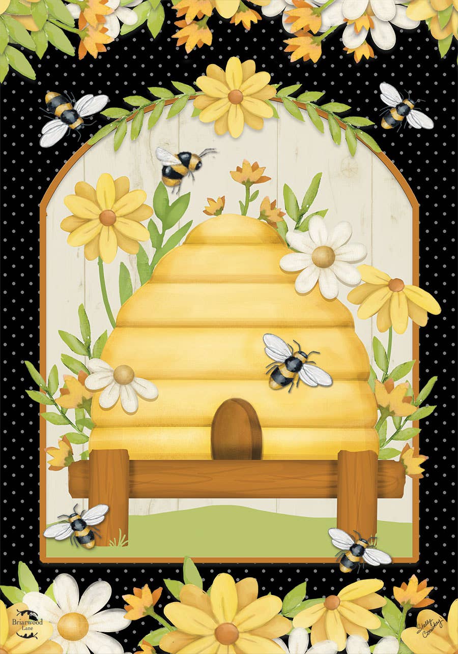 Home Sweet Hive Summer Garden Flag 18" x 12.5"