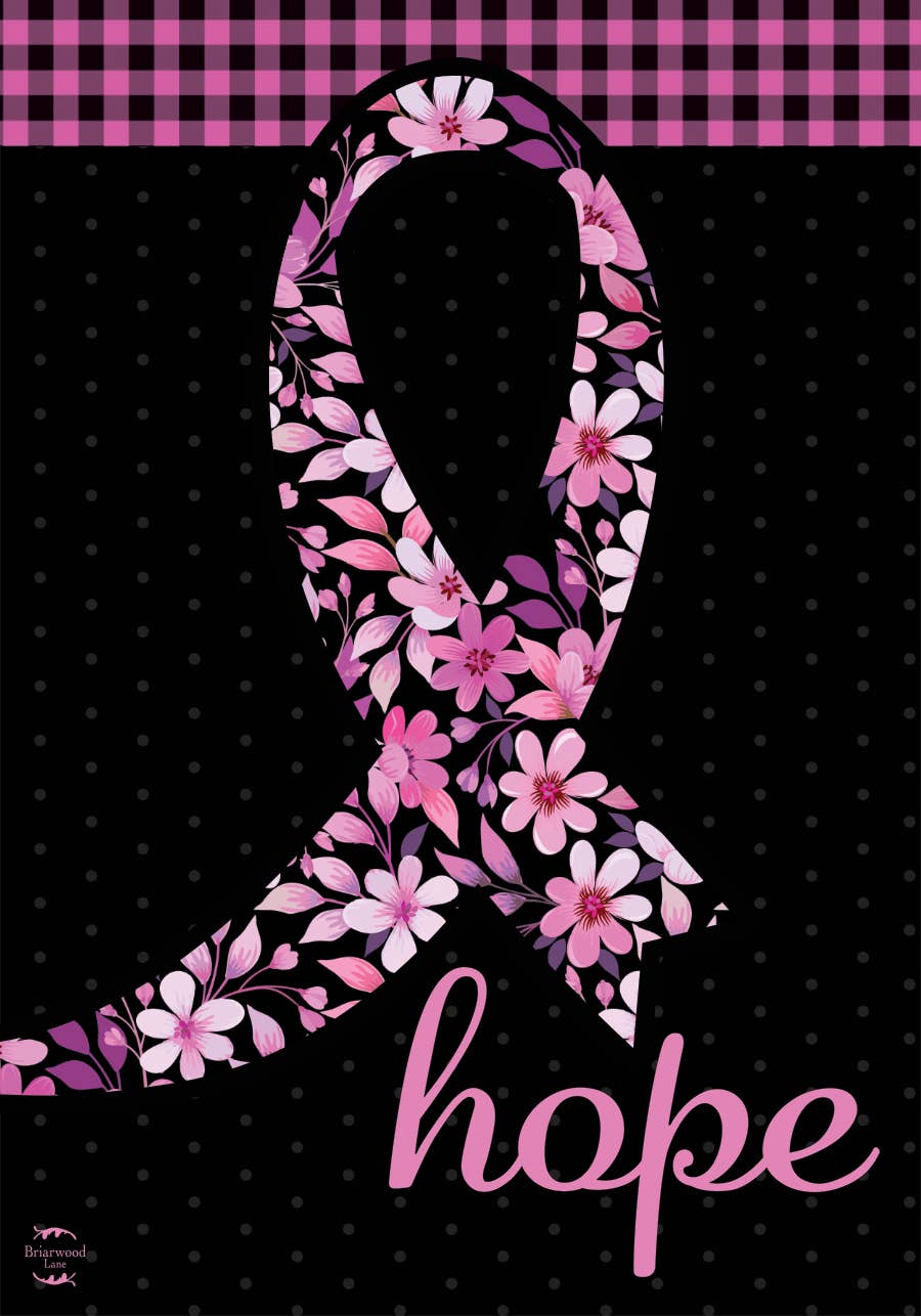 Hope Ribbon Garden Flag