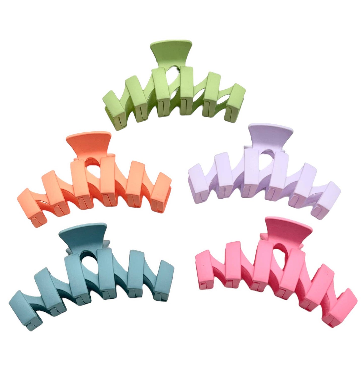 Large Zig Zag Hair Claw Clip