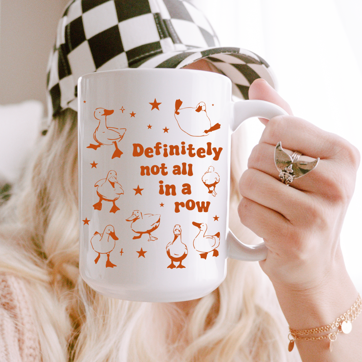 Definitely not in a row mug