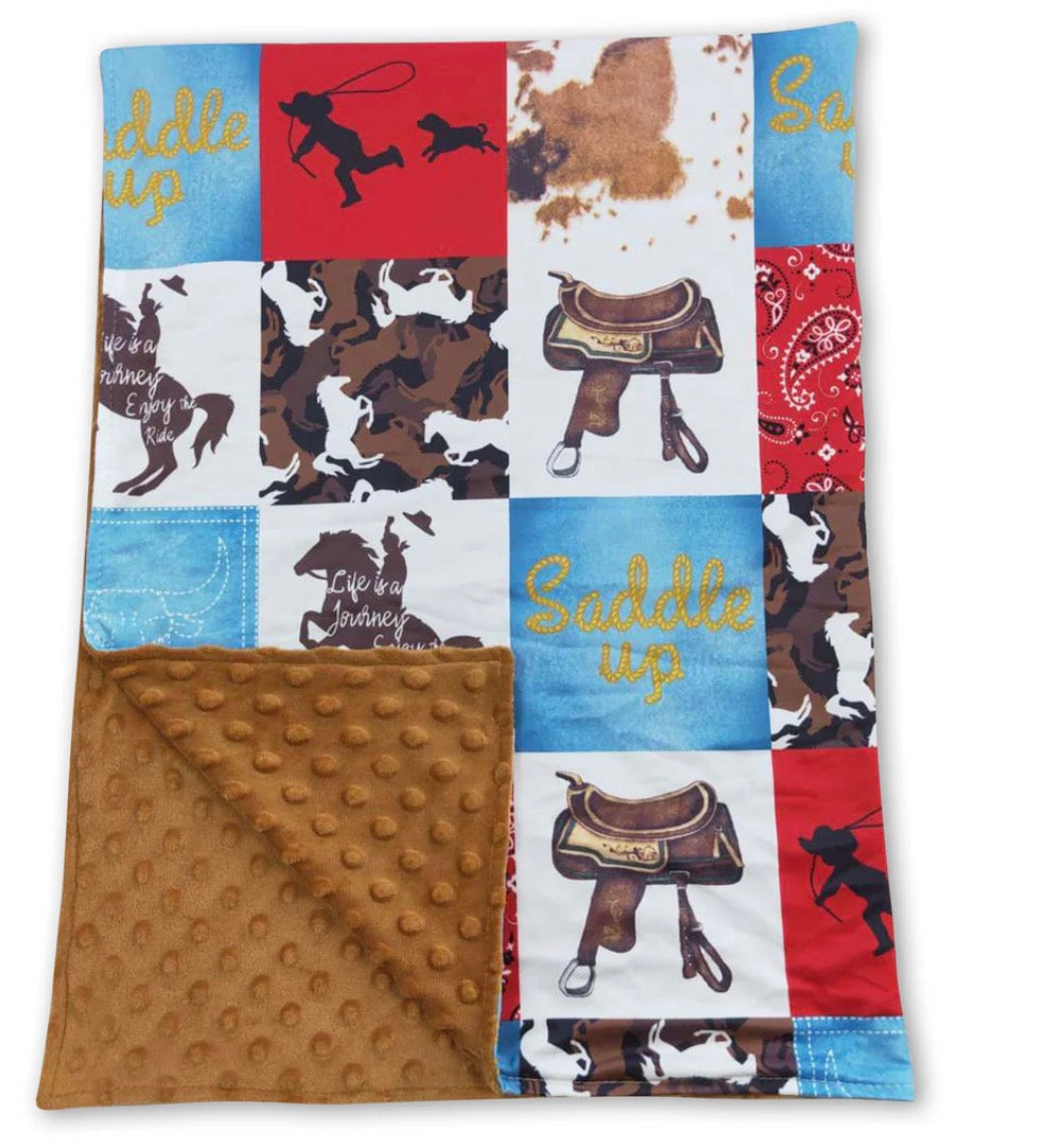 Saddle Up Minky Blanket