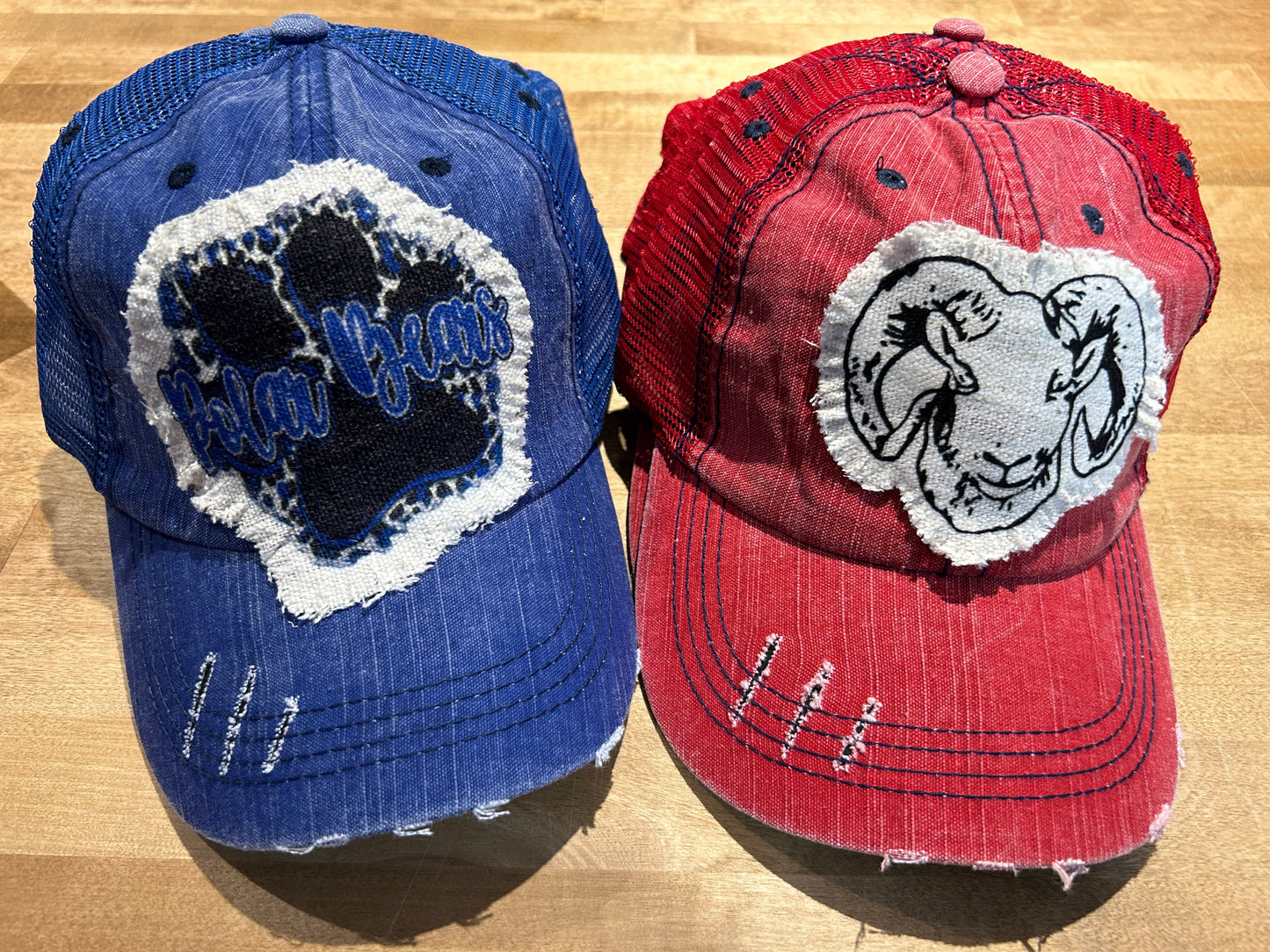 Distressed Patch Hat Bears & Rams