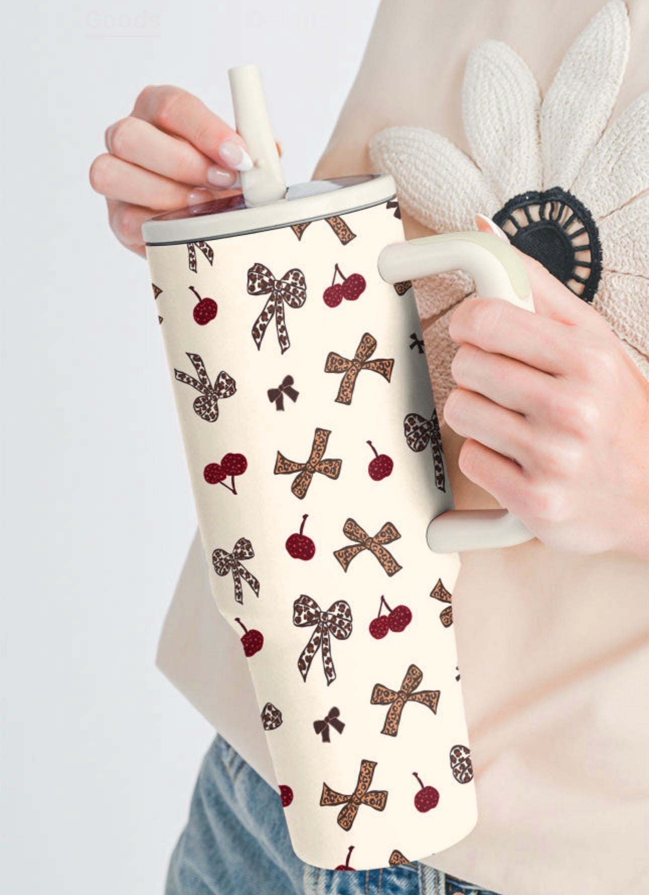 Cherry Bow Tumbler 40 oz