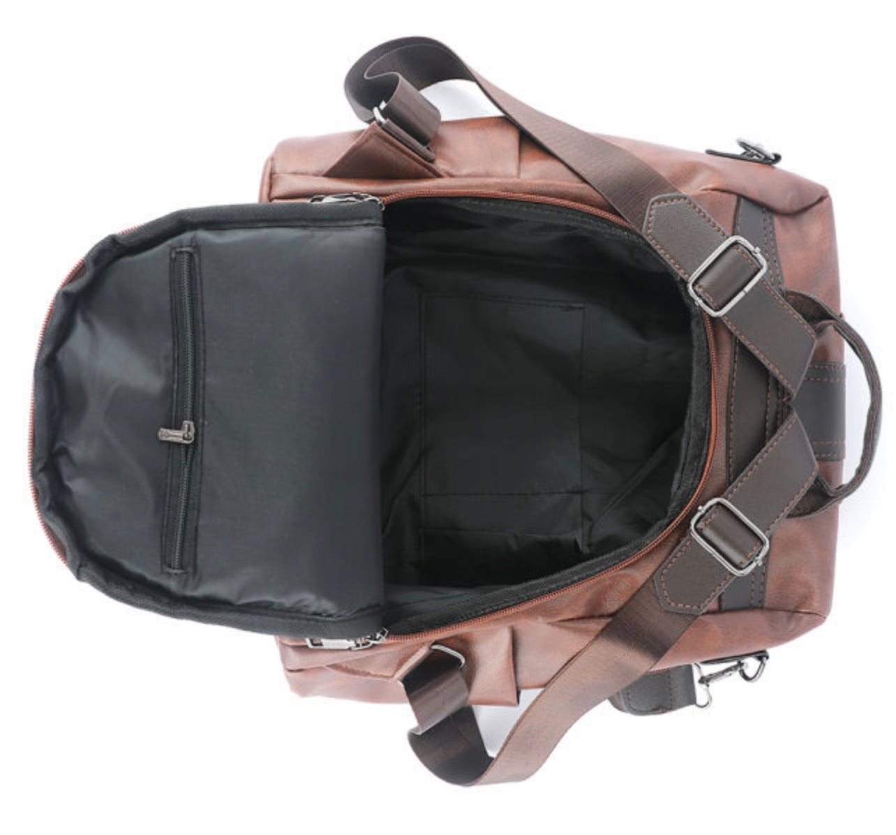 Retro Faux Leather Backpack