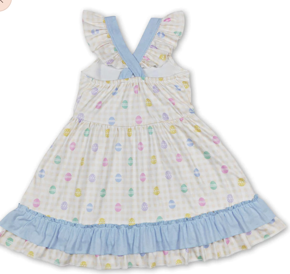 Flutter Plaid Bow Dress