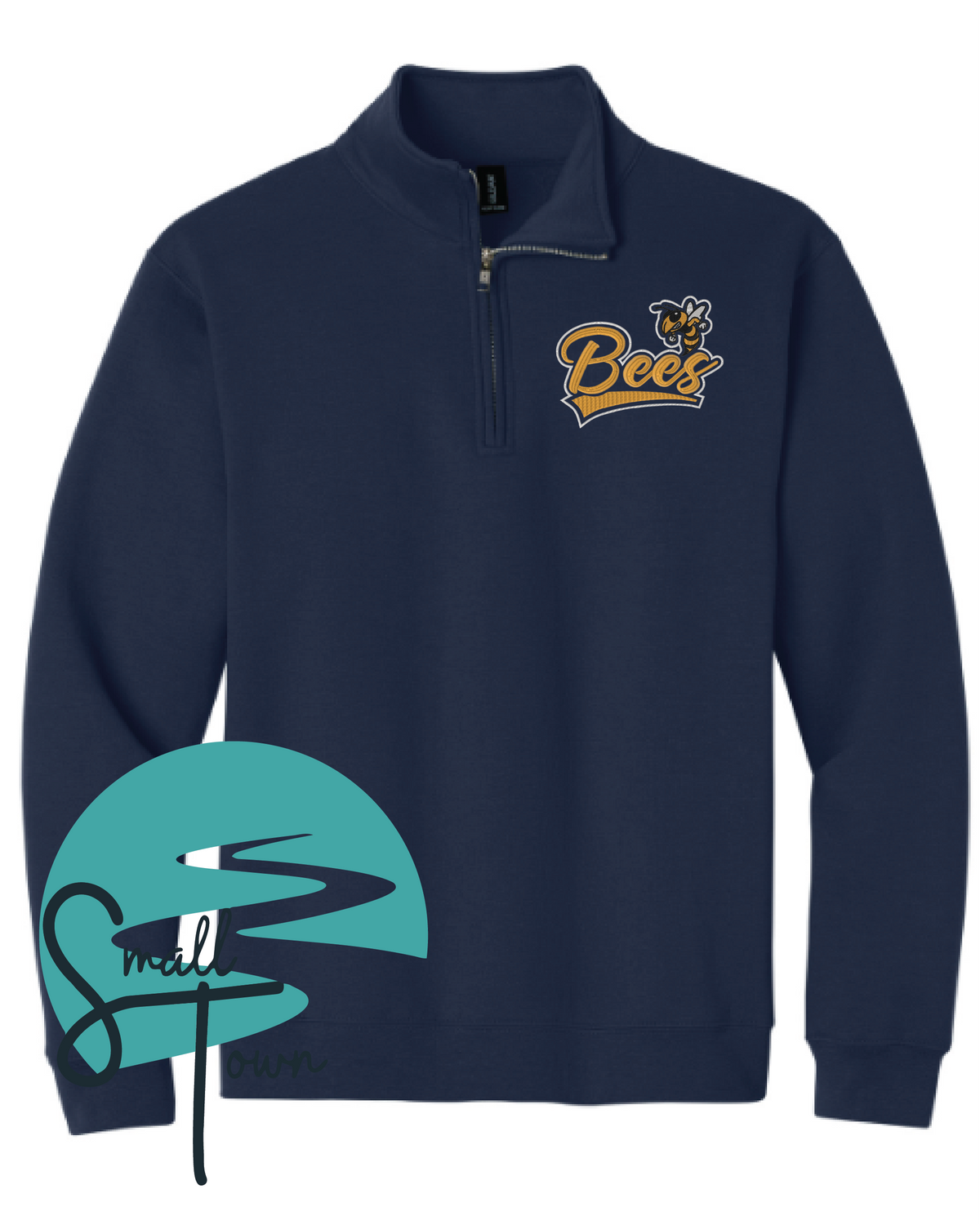Bees Quarter Zip- Embroidered 3