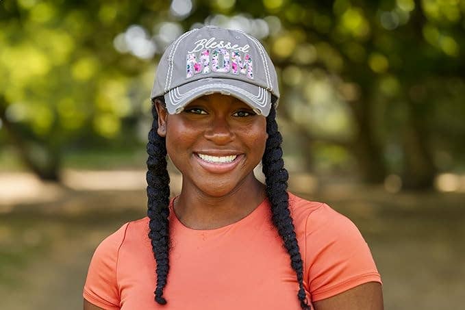 Vintage Distressed Patch Hat- Blessed Mom