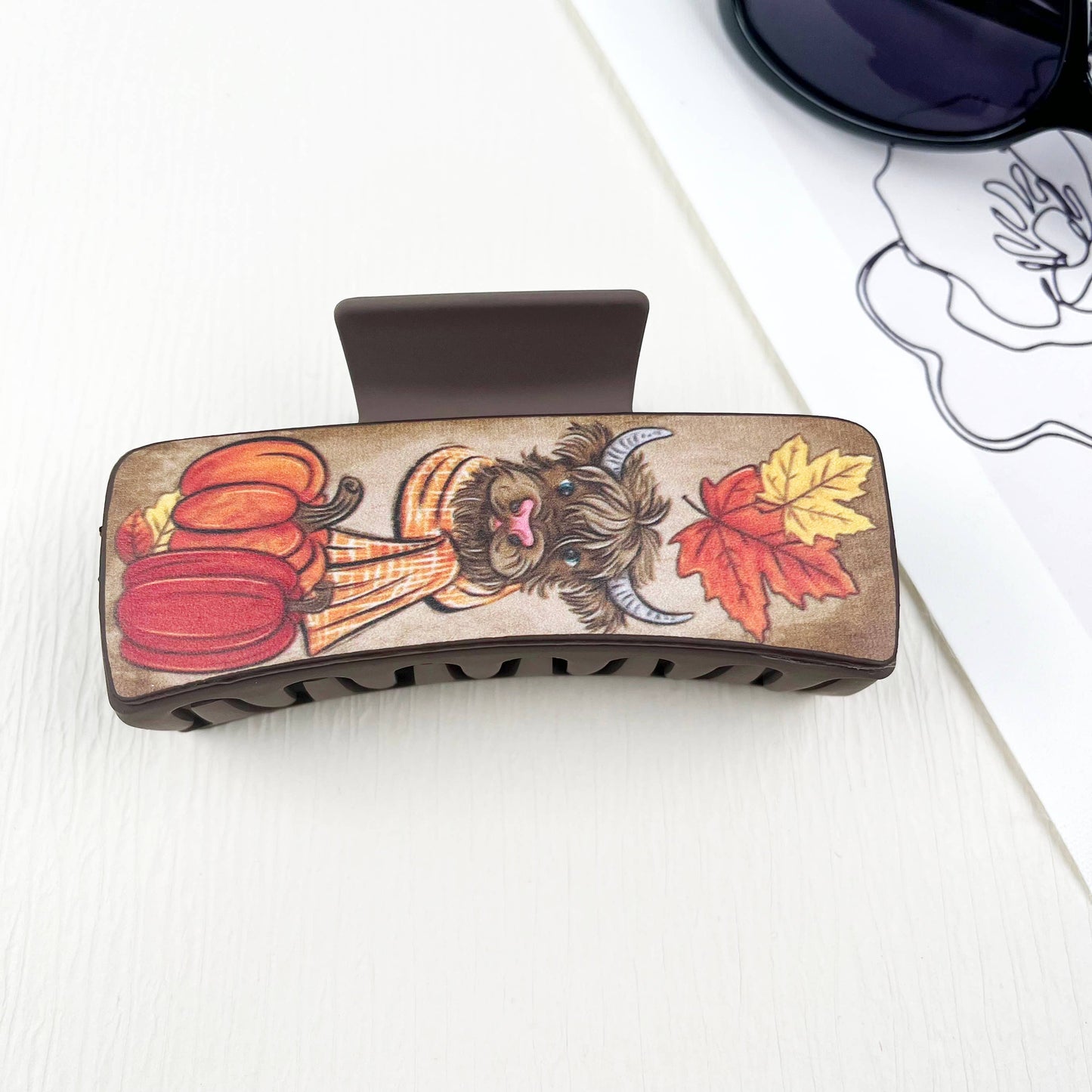 Western Leather Claw Clip