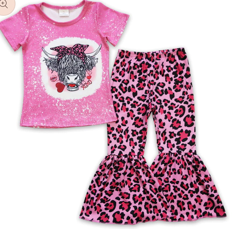 Highland Cow Leopard Outfit