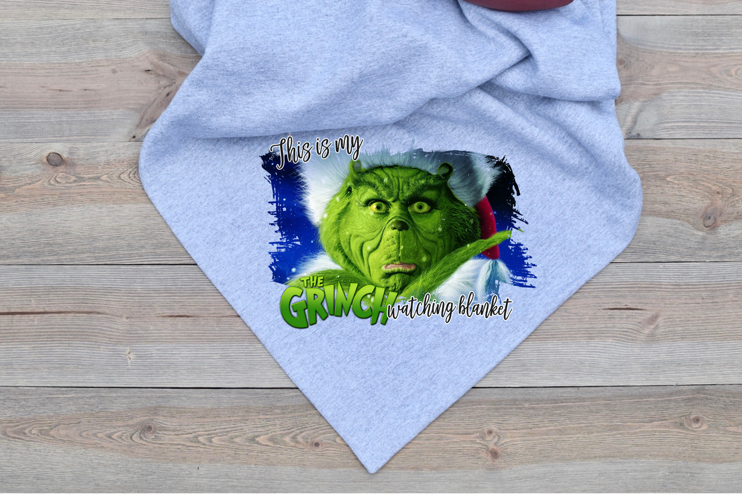 Grinch Watching Blanket