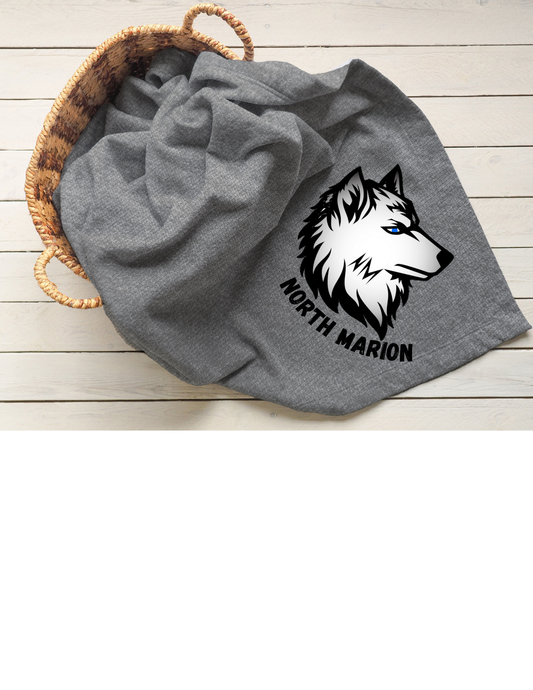 North Marion Husky Stadium Blanket v.2