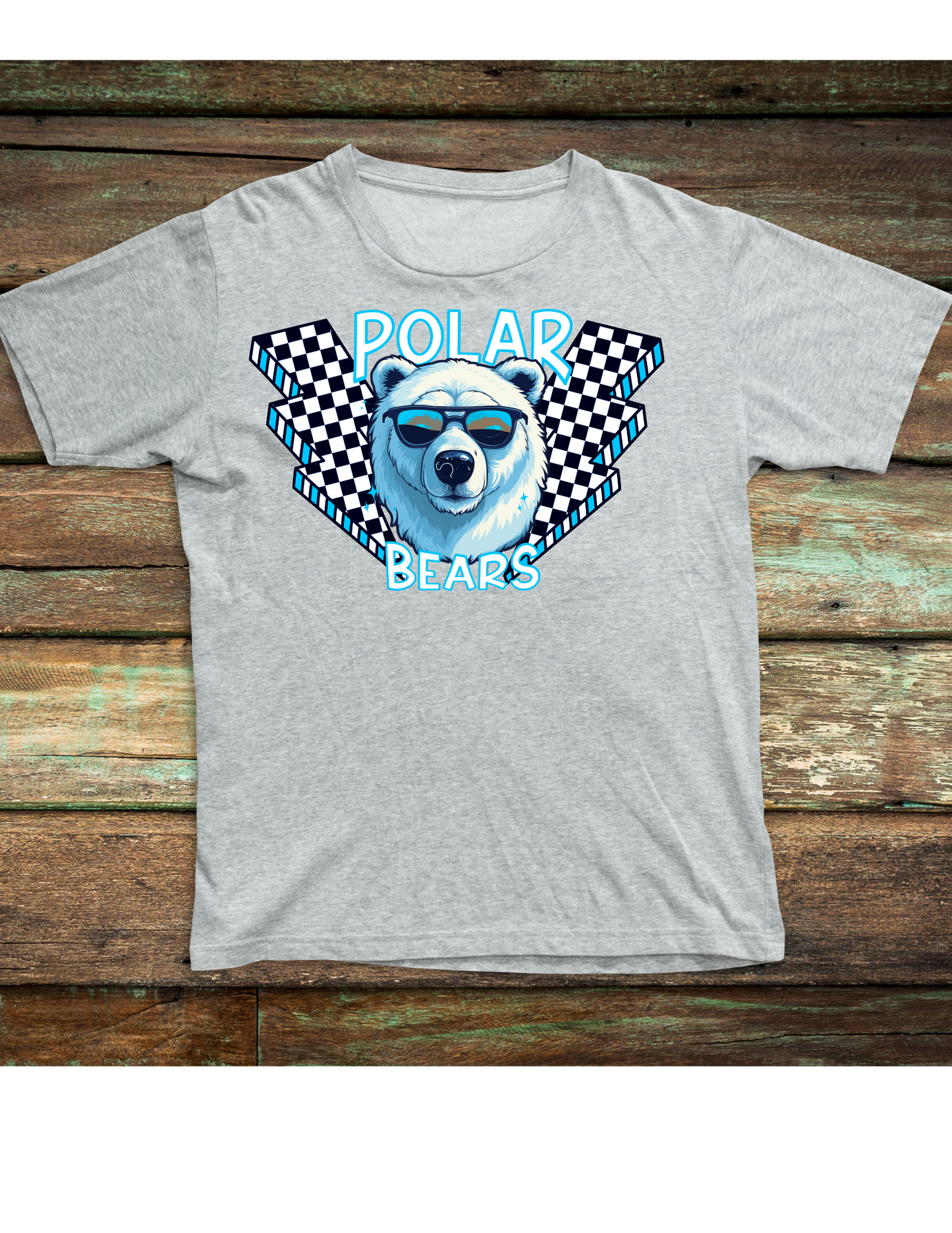 Polar Bear Checkered