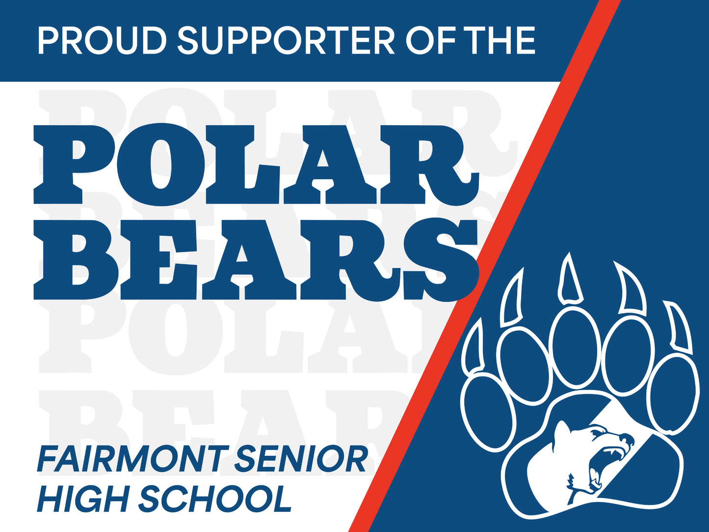 Polar Bear Yard Sign