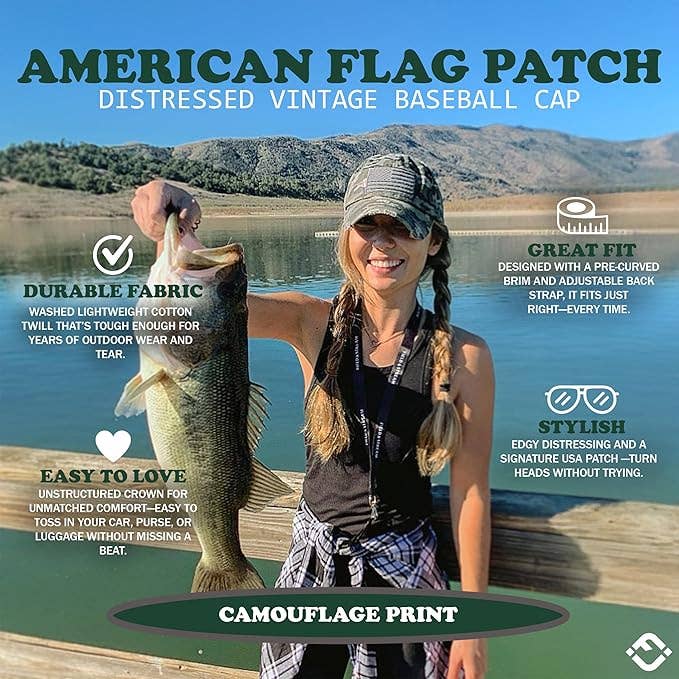 Vintage Patch Hat - American Flag
