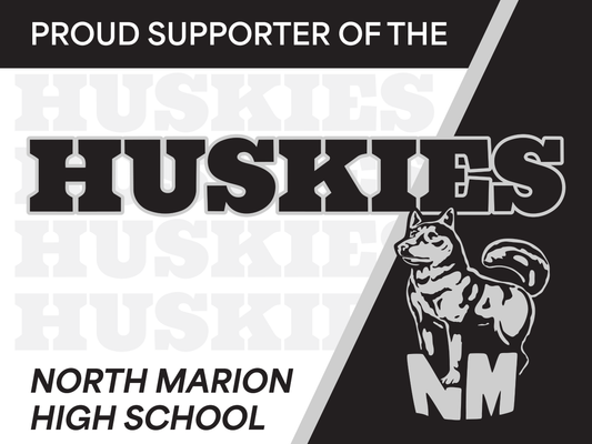 Huskies Yard Sign