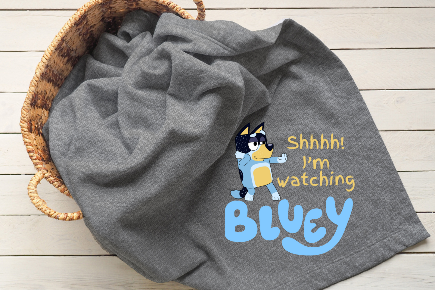 Bluey Watching Blanket