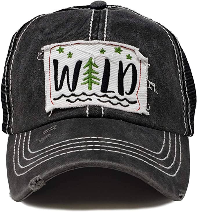 Patch Mesh Baseball Hat- Wild