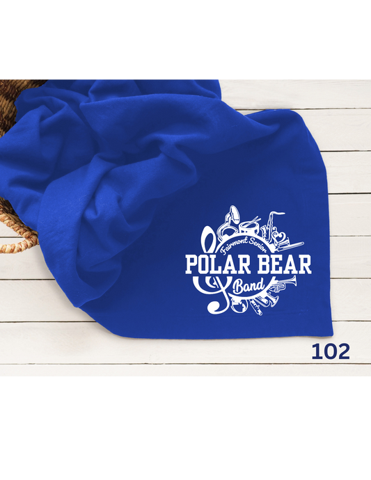 Polar Bear Marching Band Stadium Blanket