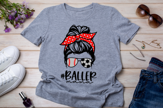 Messy Bun Soccer & Baseball