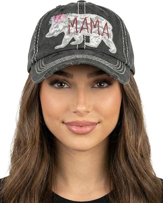Vintage Patch Hat - Mama Bear Lace