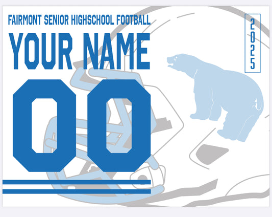 FSHS Football Yard Sign