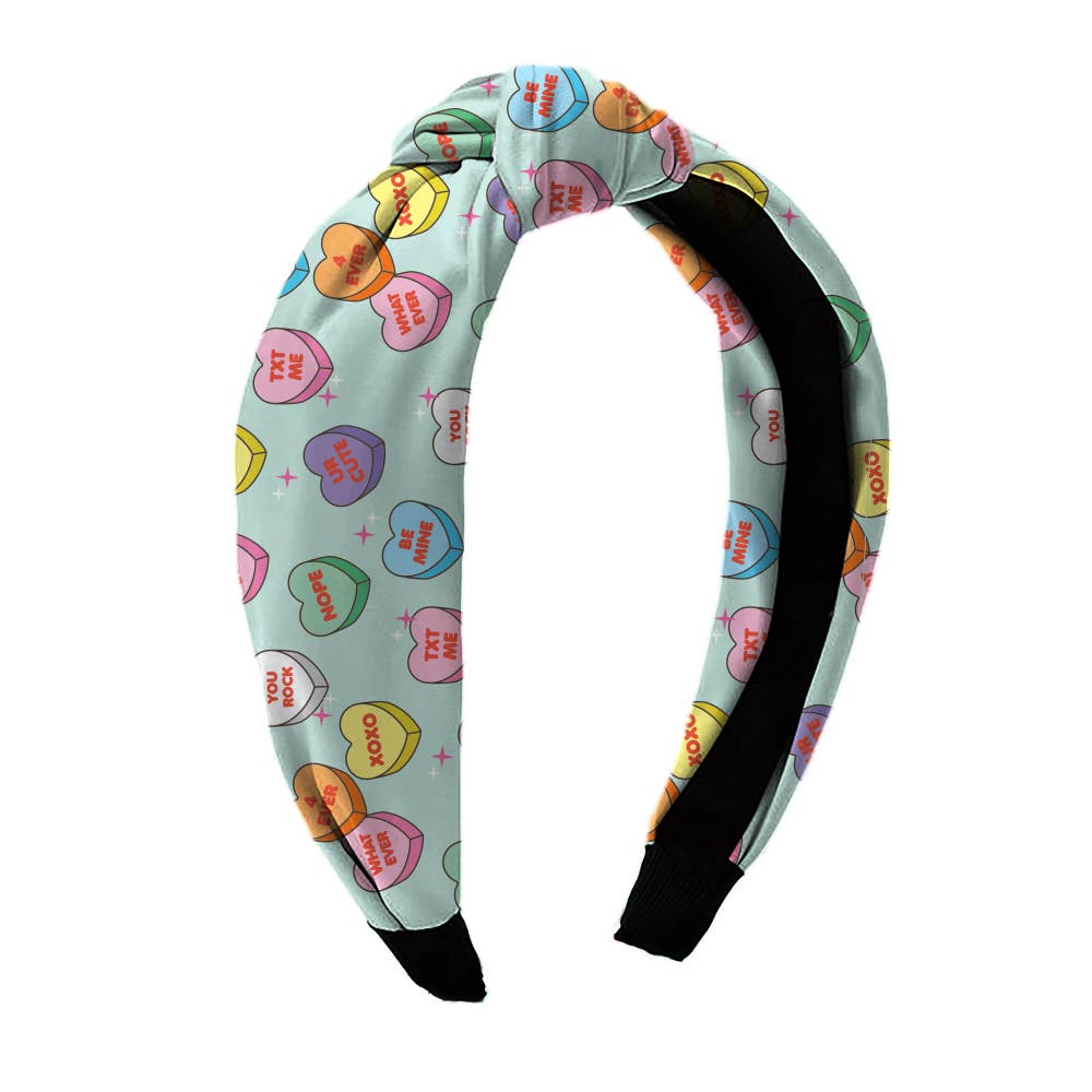 Candy Heart Knot Headbands