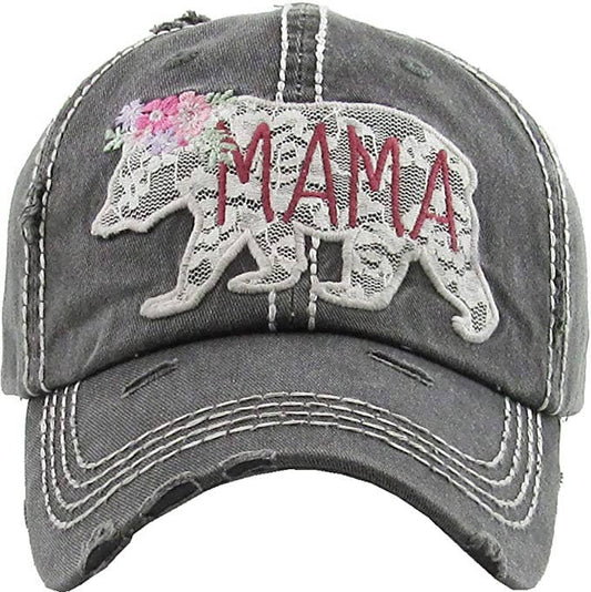 Vintage Patch Hat - Mama Bear Lace