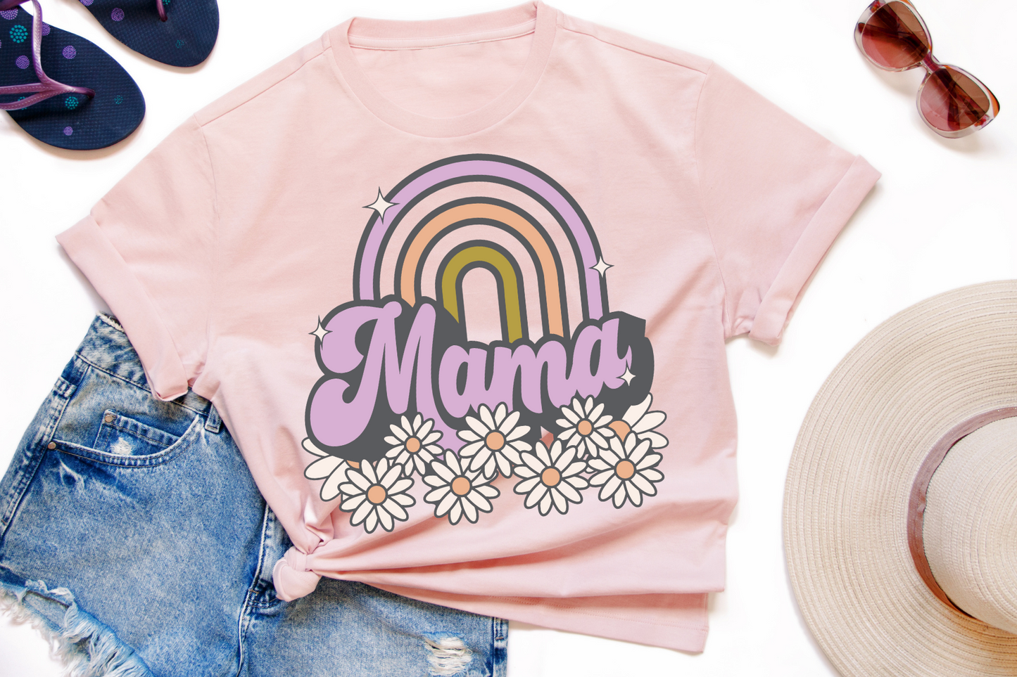 Retro Rainbow Mama