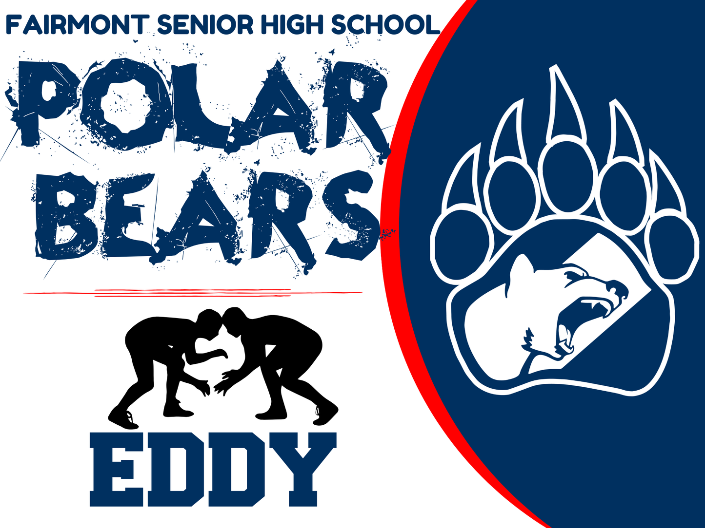 Polar Bear Yard Sign Customized Sports