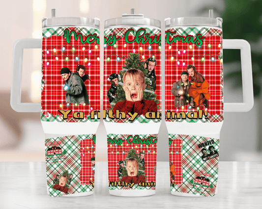 Christmas Movie Plaid 40oz Tumbler