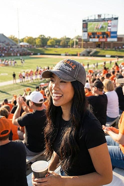 Vintage Distressed Patch Hat - Football Mama
