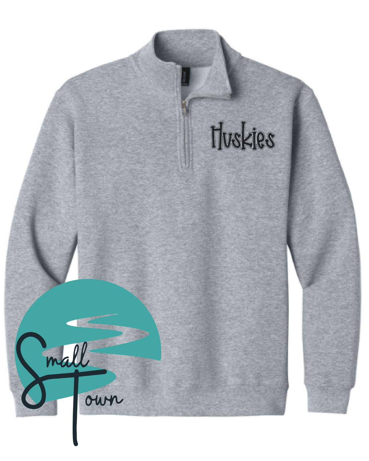 Huskies Quarter Zip- Embroidered 3