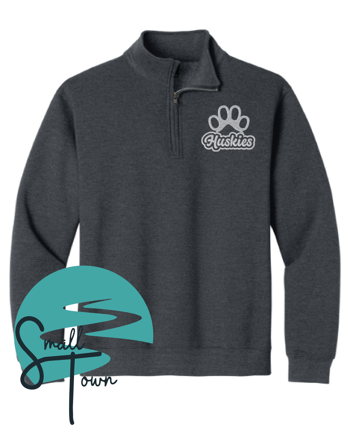 Huskies Quarter Zip- Embroidered 2