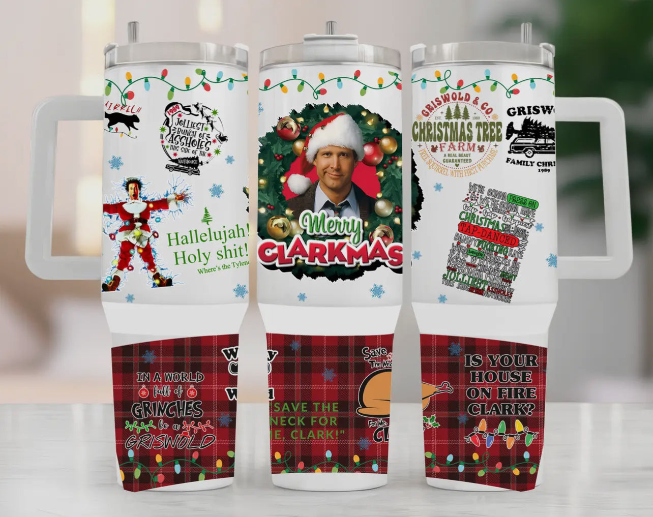 Merry Clarkmas Christmas 40oz Tumbler