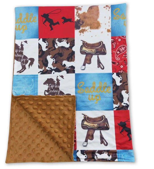 Saddle Up Minky Blanket