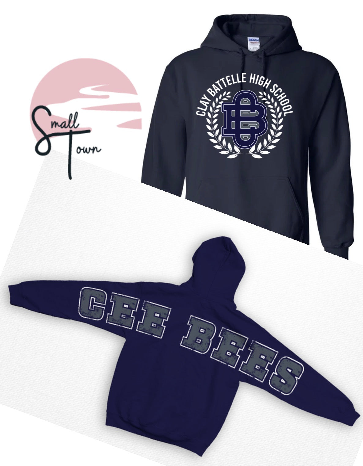 School Spirit Oversized- Clay Battelle High School