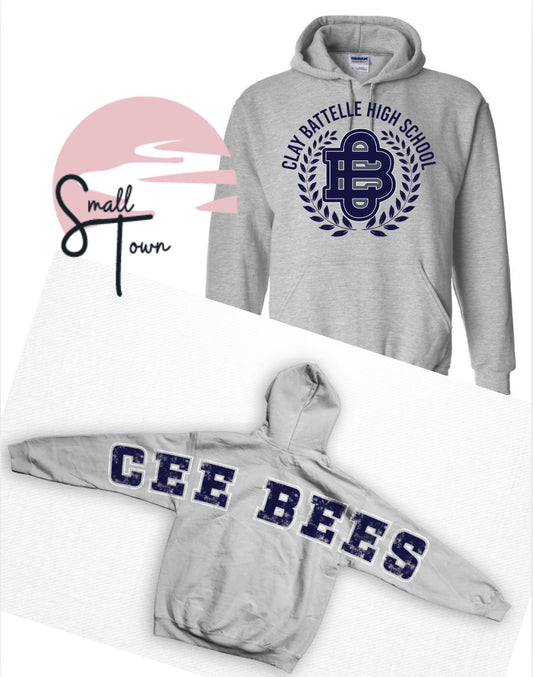 School Spirit Oversized- Clay Battelle High School