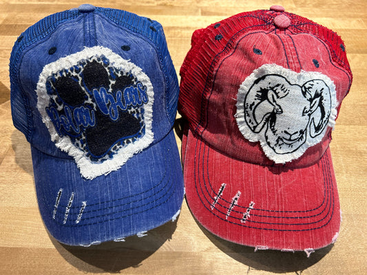 Distressed Patch Hat Bears & Rams