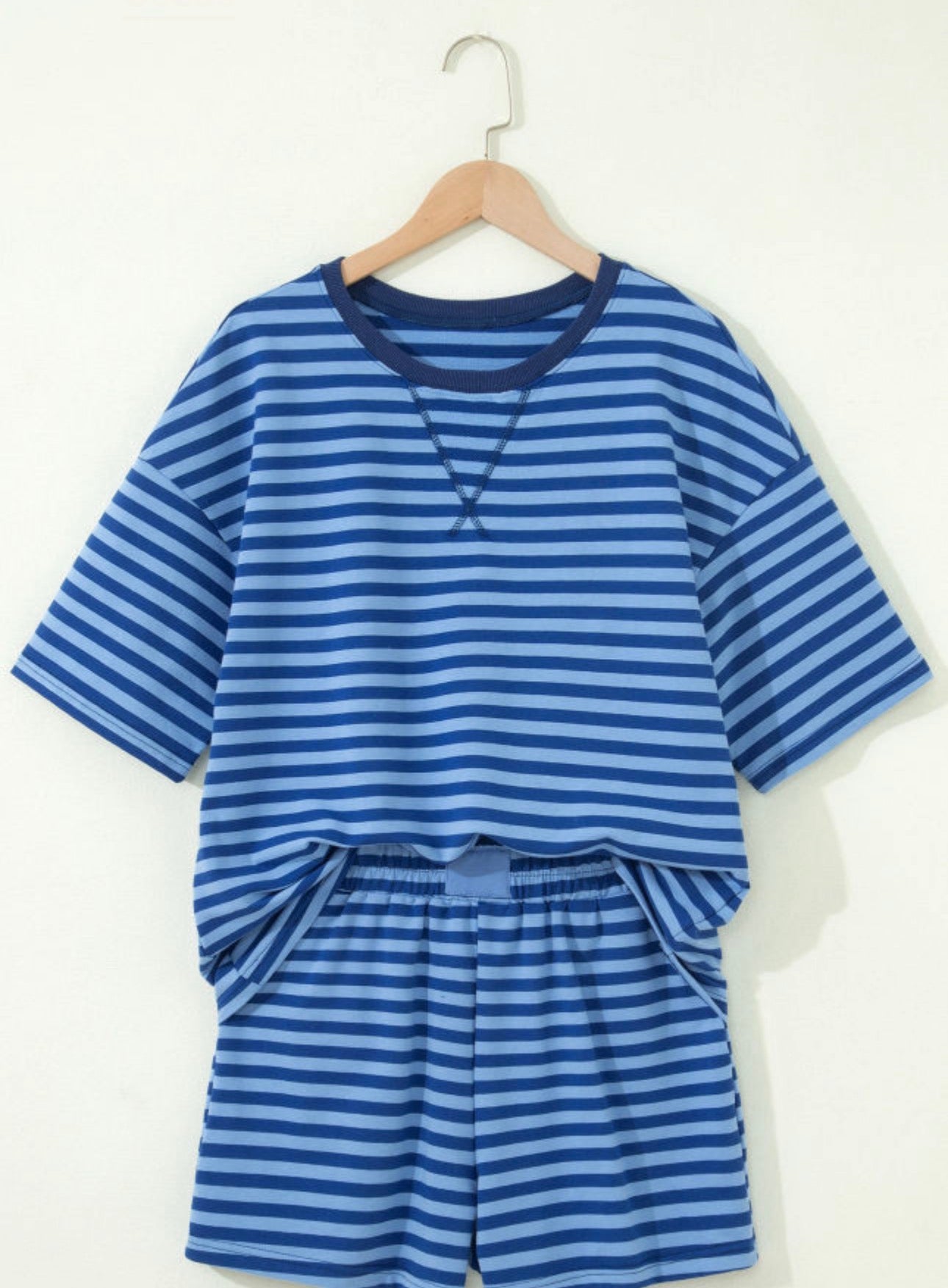 Blue Stripe Lounge Set