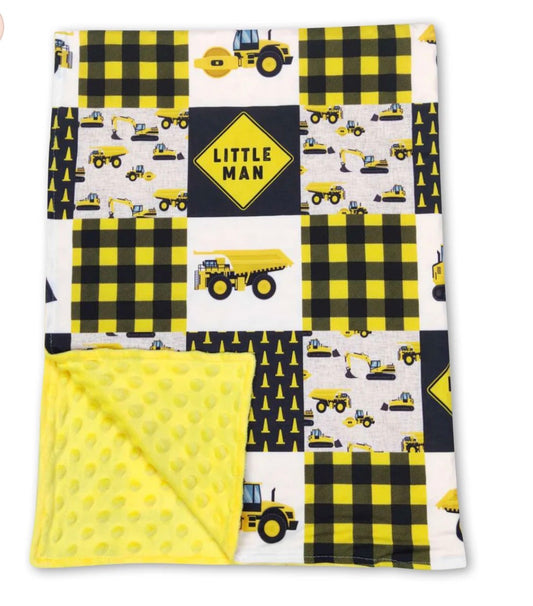 Construction Minky Blanket