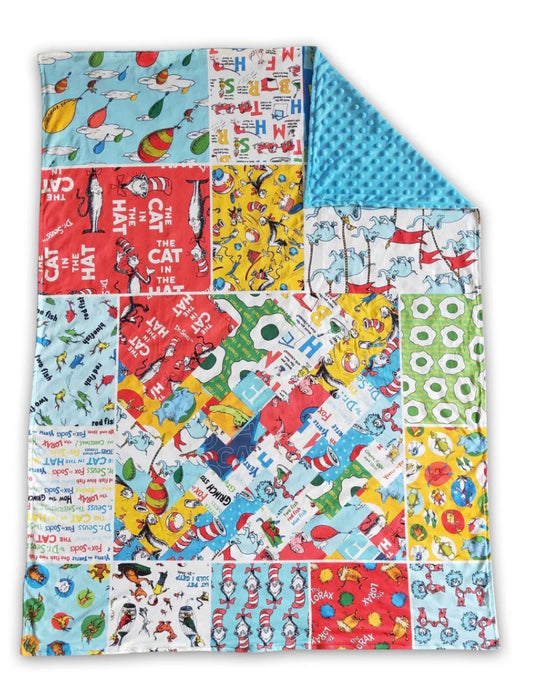 Dr Seuss Minky Blanket