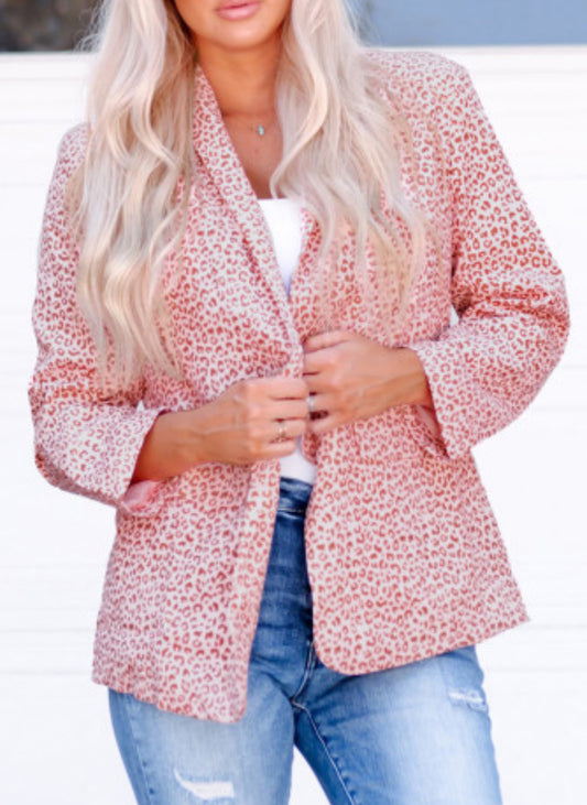Leopard Blazer