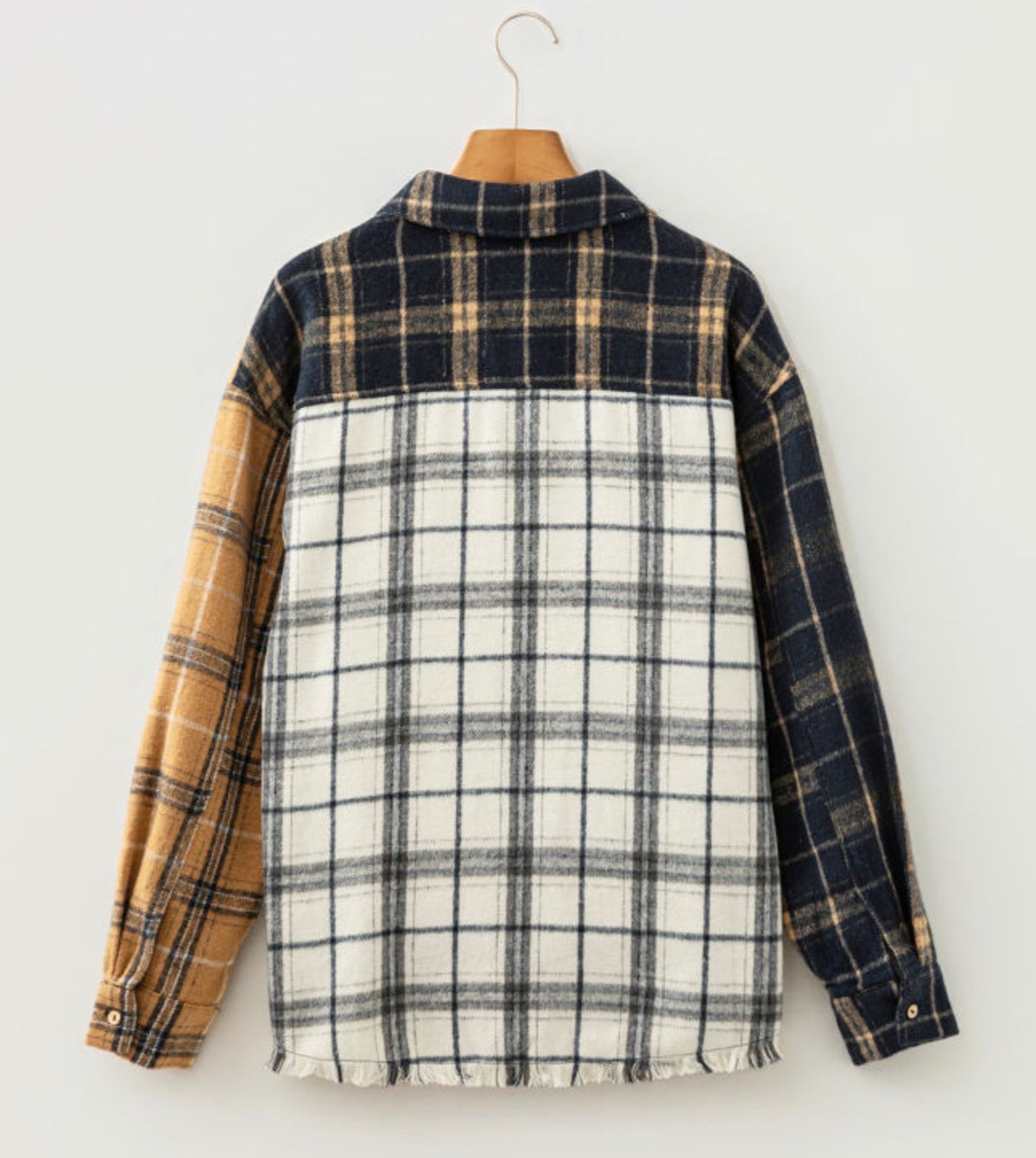 Plaid Button Up Shacket