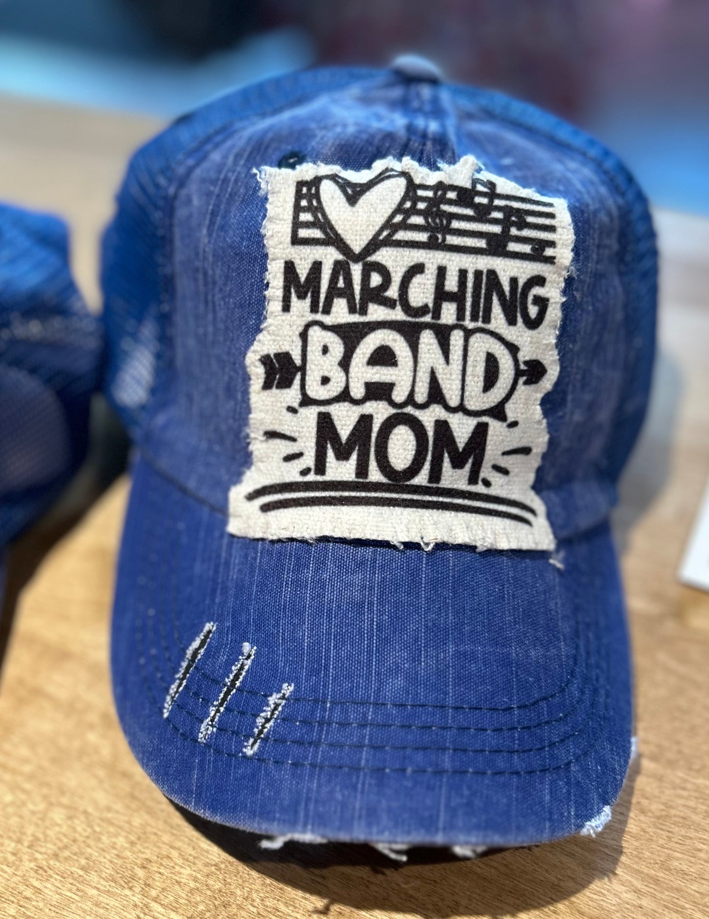 Band Mom Distressed Hats V.3