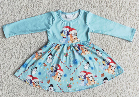 Christmas Bluey Dress