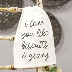 Love like Biscuits & Gravy Dish Towel