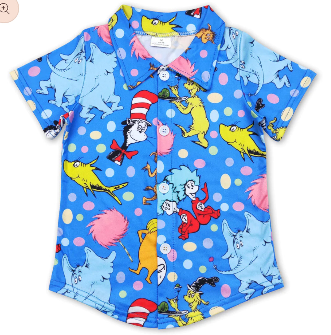 Dr Suess Button Up