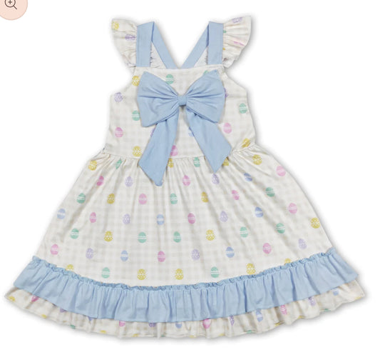 Flutter Plaid Bow Dress