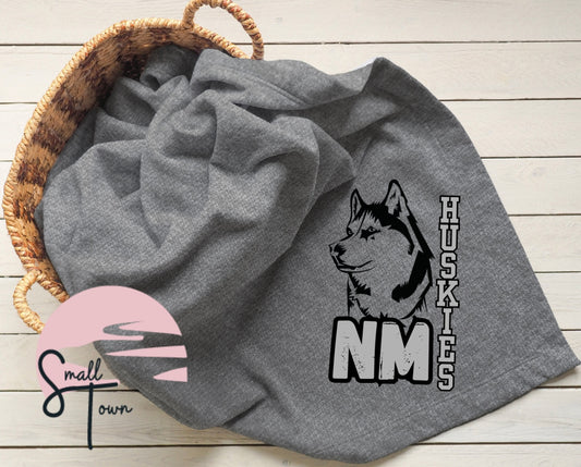 North Marion Husky Stadium Blanket v.1